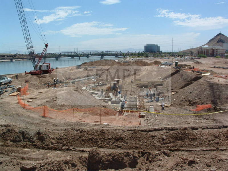Tempe Center for the Arts construction photograph-View of Construction Site