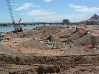 Tempe Center for the Arts construction photograph-View of Construction Site