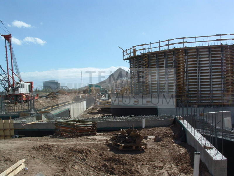 Tempe Center for the Arts construction photograph-West Facing View of Site