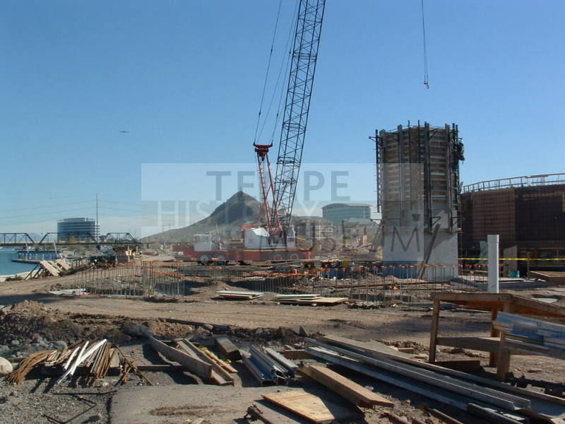 Tempe Center for the Arts construction photograph-West Facing View of Site