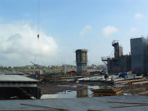 Tempe Center for the Arts construction photograph-View of Site After Rain