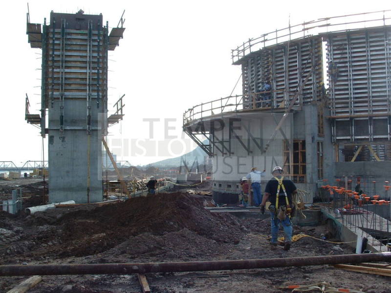 Tempe Center for the Arts construction photograph-Outside of Theater