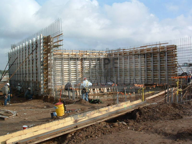 Tempe Center for the Arts construction photograph-Building Walls