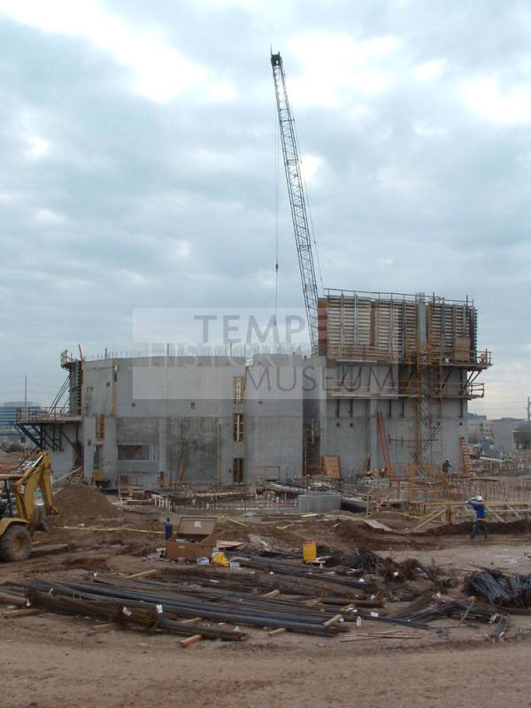Tempe Center for the Arts construction photograph-Outside of Theater