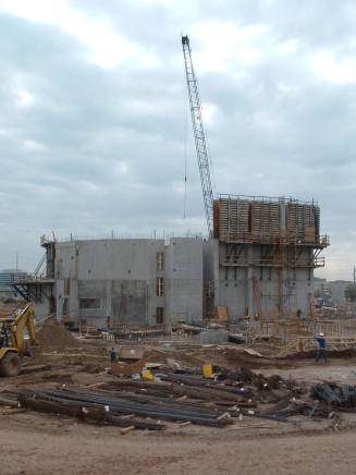 Tempe Center for the Arts construction photograph-Outside of Theater