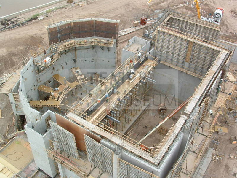Tempe Center for the Arts construction photograph-Aerial of Theater