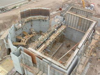 Tempe Center for the Arts construction photograph-Aerial of Theater