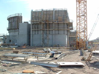 Tempe Center for the Arts construction photograph- Outside of Theater