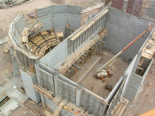 Tempe Center for the Arts construction photograph-Aerial of Theater