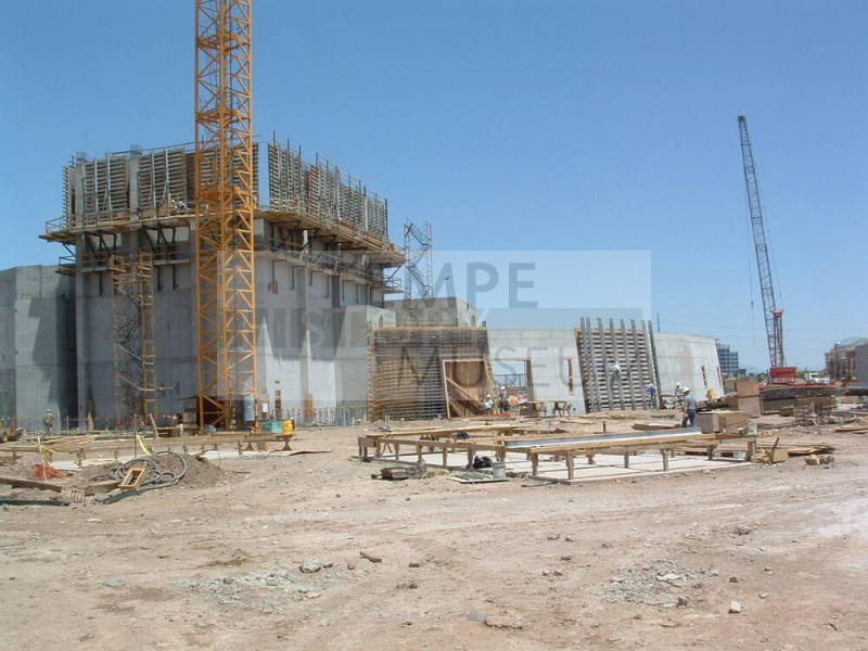 Tempe Center for the Arts construction photograph-Building Walls