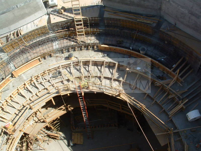 Tempe Center for the Arts construction photograph-Aerial of Theater Space