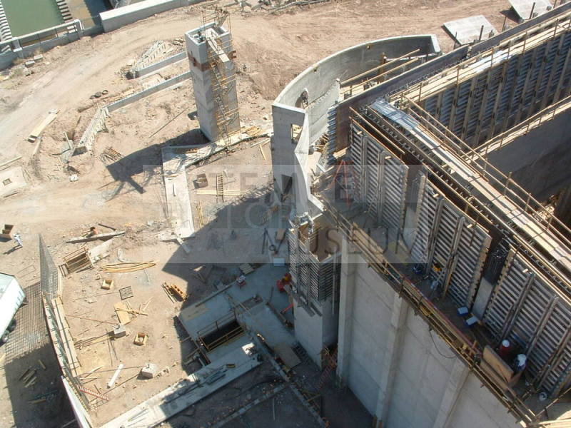 Tempe Center for the Arts construction photograph-Aerial View of North Side of Site