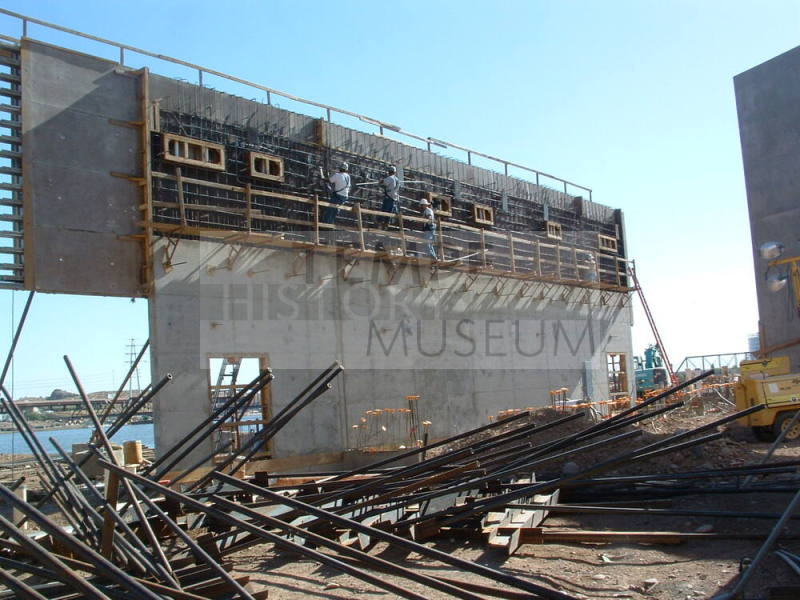 Tempe Center for the Arts construction photograph-Building a North Wall