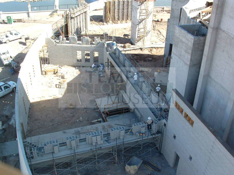 Tempe Center for the Arts construction photograph-Aerial View of North Side of Site