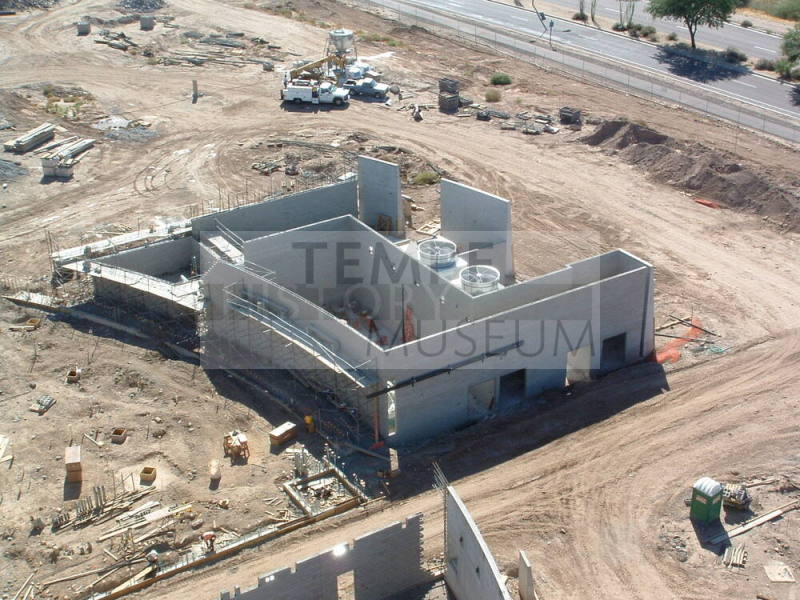 Tempe Center for the Arts construction photograph-Southeast Facing Aerial