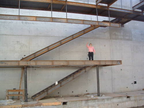Tempe Center for the Arts construction photograph-Stairway