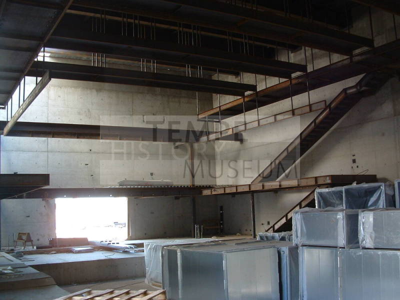 Tempe Center for the Arts construction photograph-Staircases