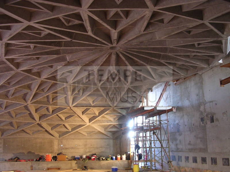 Tempe Center for the Arts construction photograph-Theater Dome