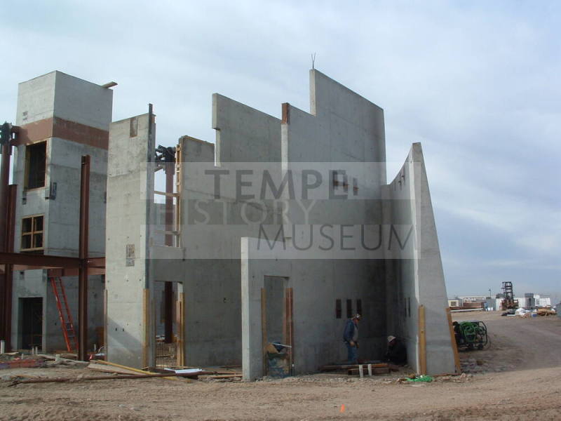 Tempe Center for the Arts construction photograph-Building Walls