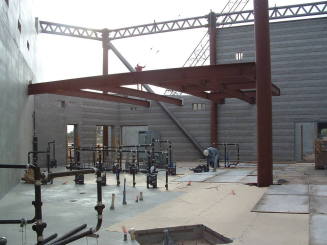 Tempe Center for the Arts construction photograph-Pipes
