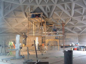 Tempe Center for the Arts construction photograph-Inside of Theater Dome