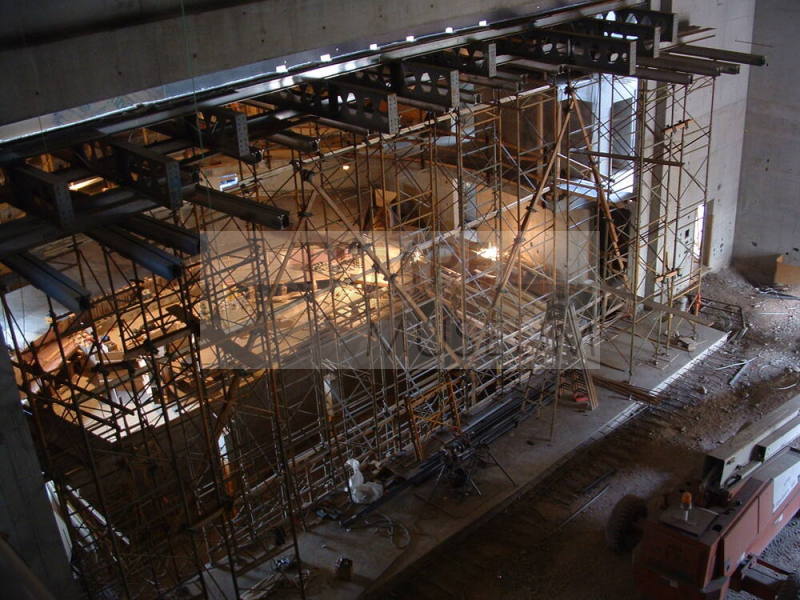 Tempe Center for the Arts construction photograph-Theater Stage Construction
