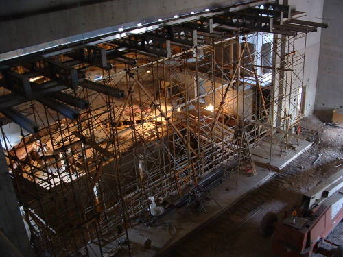 Tempe Center for the Arts construction photograph-Theater Stage Construction