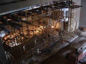 Tempe Center for the Arts construction photograph-Theater Stage Construction
