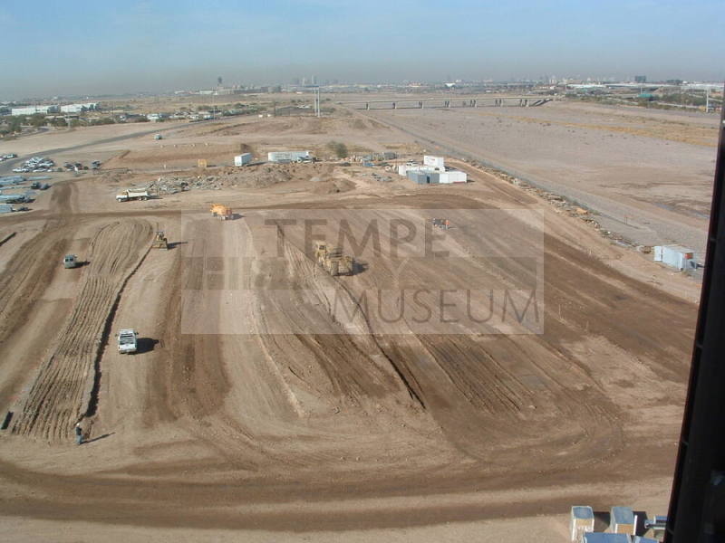 Tempe Center for the Arts construction photograph-Parking Lot Construction