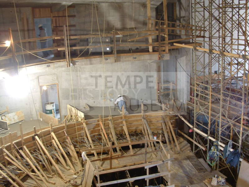 Tempe Center for the Arts construction photograph-Theater Tier Construction