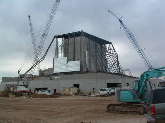 Tempe Center for the Arts construction photograph-Roof Construction
