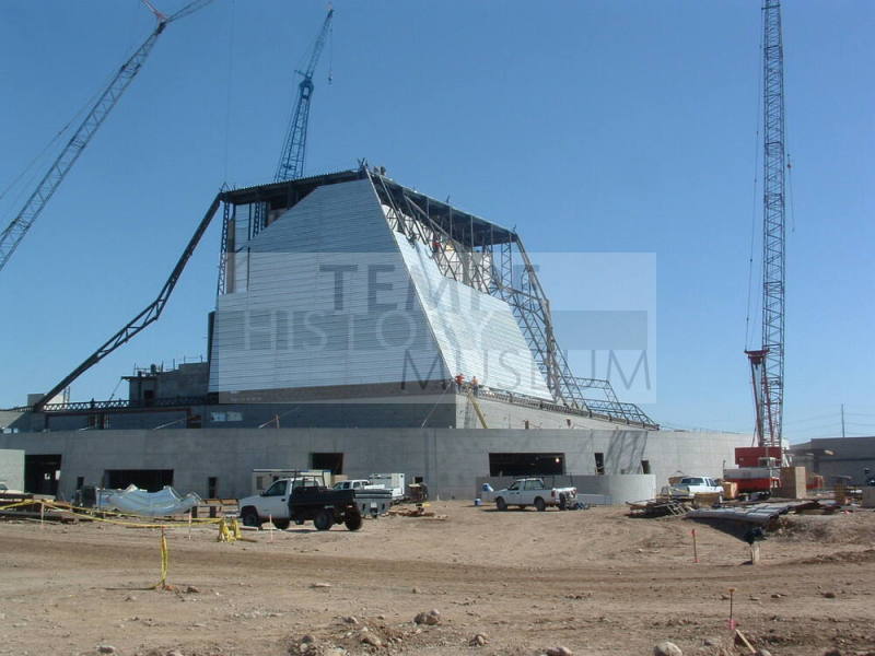 Tempe Center for the Arts construction photograph-Roof Construction