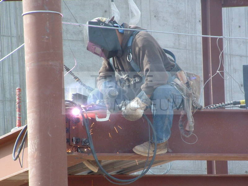 Tempe Center for the Arts construction photograph-Welder