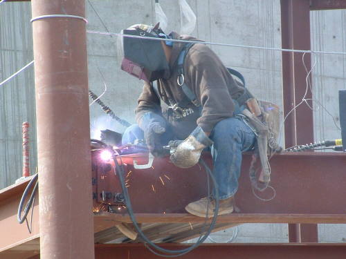 Tempe Center for the Arts construction photograph-Welder