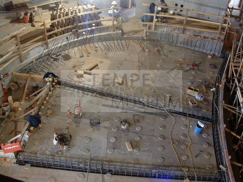 Tempe Center for the Arts construction photograph-Theater Construction
