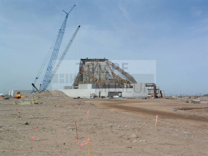 Tempe Center for the Arts construction photograph-Roof Construction