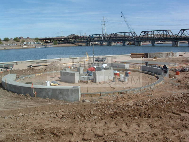 Tempe Center for the Arts construction photograph-Concrete Work