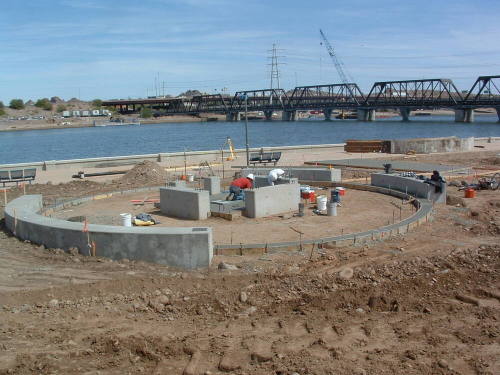 Tempe Center for the Arts construction photograph-Concrete Work
