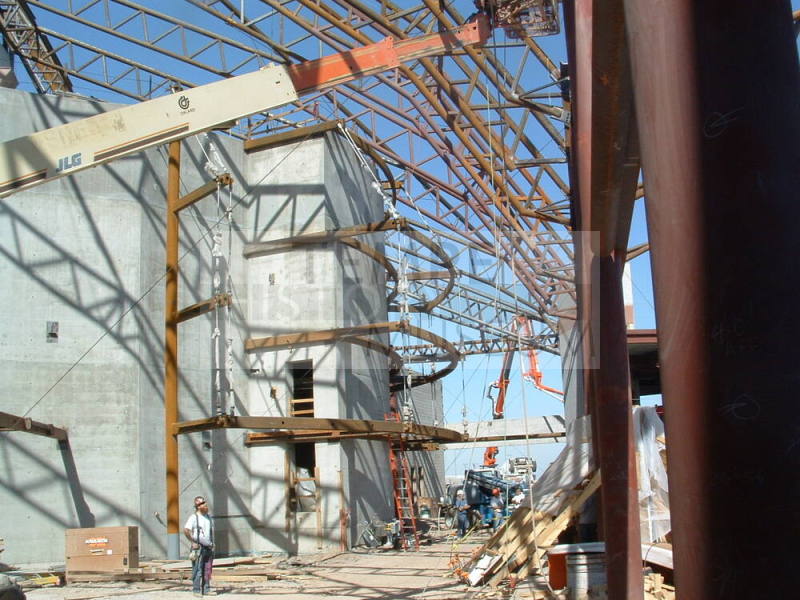 Tempe Center for the Arts construction photograph-Lobby Construction