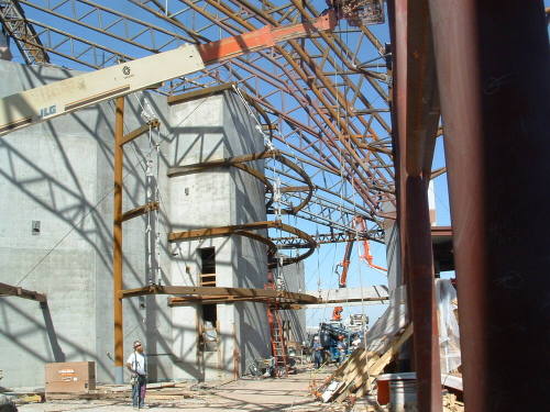Tempe Center for the Arts construction photograph-Lobby Construction