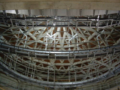 Tempe Center for the Arts construction photograph-Interior of Dome