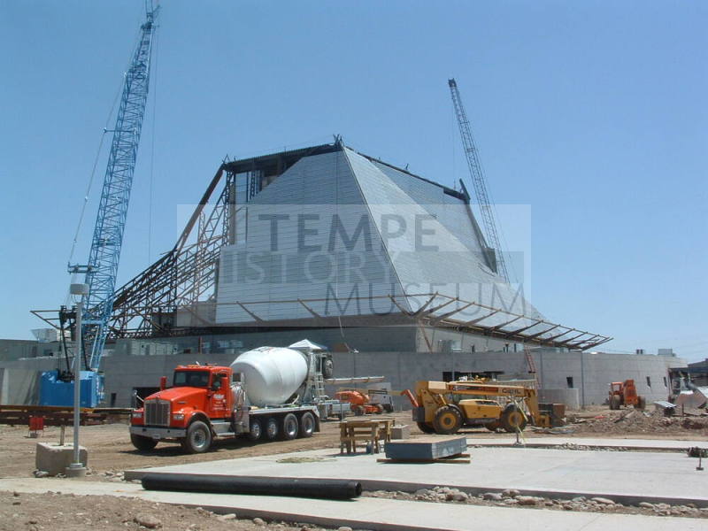 Tempe Center for the Arts construction photograph-Outside Construction