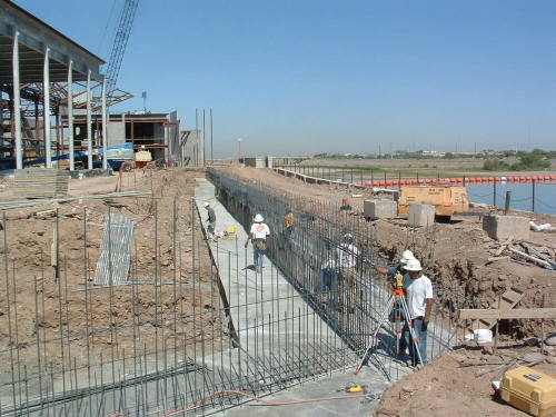 Tempe Center for the Arts construction photograph- Concrete Construction