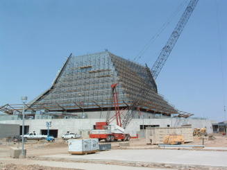 Tempe Center for the Arts construction photograph-Roof Construction
