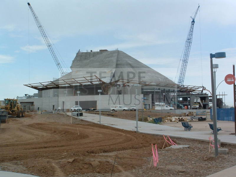 Tempe Center for the Arts construction photograph-Outside View of Construction
