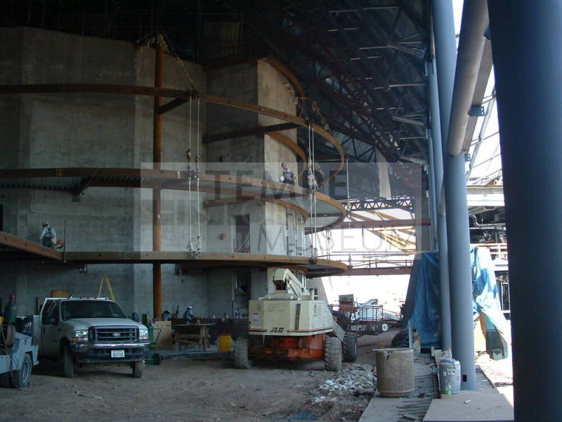 Tempe Center for the Arts construction photograph-Lobby Construction