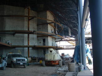 Tempe Center for the Arts construction photograph-Lobby Construction