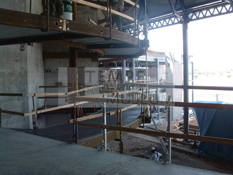 Tempe Center for the Arts construction photograph-Theater Tier Walkways