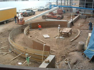Tempe Center for the Arts construction photograph-Courtyard Construction