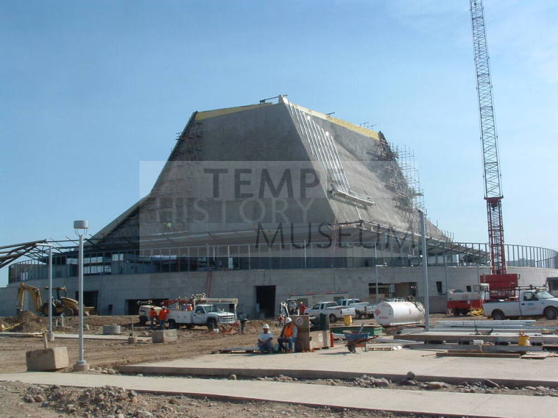 Tempe Center for the Arts construction photograph-Outside View of Construction